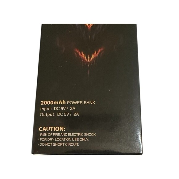 NEW Diablo SoulStone Power Bank 2000mAh Power Bank Phone Charger Blizzard - Picture 6 of 8